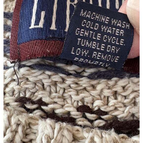 Vintage Liberty Nordic/Fair Isle Pattern Knit Grandpa Sweater Men's Size Medium - Picture 7 of 10